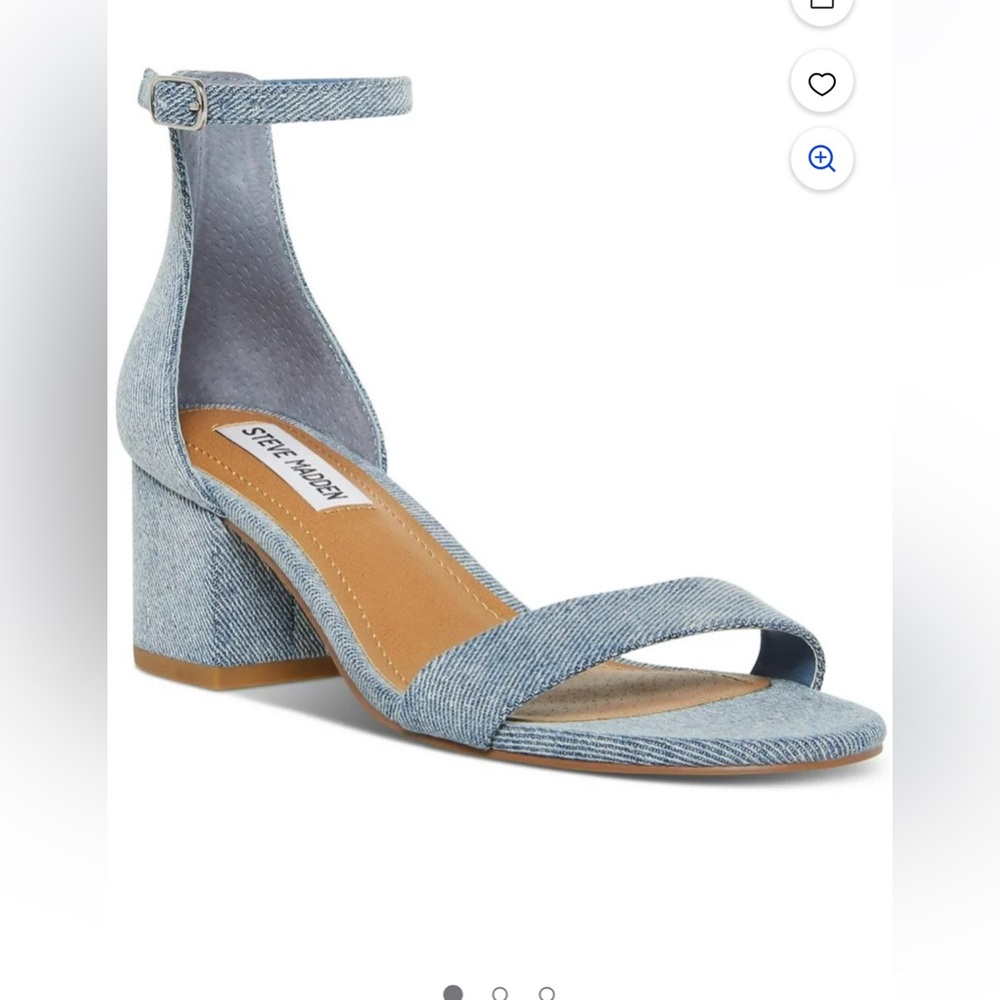 Steve Madden Irene Women's Denim Ankle Strap Heels